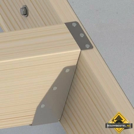 Balkdrager Gbs Met Korte Lip 46X121mm Sendzimir Verzinkt - Per Stuk 4 Balkdrager Gbs Met Korte Lip 46X121mm Sendzimir Verzinkt - Per Stuk - Afbeelding 2