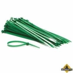 100-delige Set Met Groene Nylon Kabelbinders - 4.6 X 200 Mm