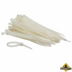 100-delige Set Met Witte Nylon Kabelbinders - 4.6 X 120 Mm