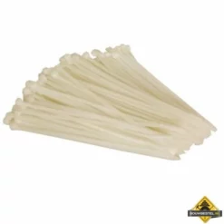 100-delige Set Met Witte Nylon Kabelbinders - 4.6 X 200 Mm