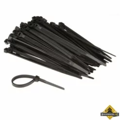 100-delige Set Met Zwarte Nylon Kabelbinders - 4.6 X 120 Mm