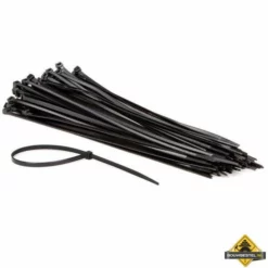 100-delige Set Met Zwarte Nylon Kabelbinders - 4.8 X 300 Mm