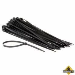 100-delige Set Met Zwarte Nylon Kabelbinders - 7.6 X 400 Mm