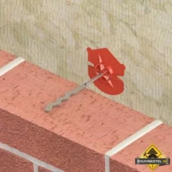 Uni-Lijmboorspouwanker 190x4.6mm A4 RVS (Spouwbereik: 85mm +/- 15) - 50 Stuks -hulpmiddel Verkoopwinkel 106 15