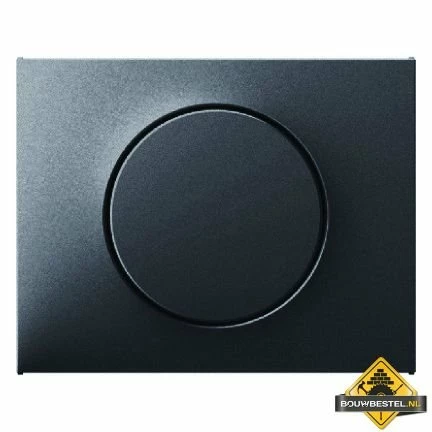 Hager Berker Centraalplaat + Draaiknop Dimmer K1 Antraciet 3 Hager Berker Centraalplaat + Draaiknop Dimmer K1 Antraciet