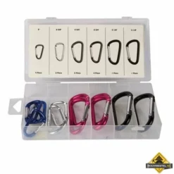 12-delige Set Aluminium Karabijnhaken