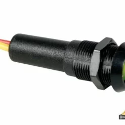 Led Lamp 12V Groen Knipperend - Zwarte Behuizing