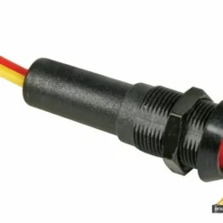 Led Lamp 12V Rood Knipperend - Zwarte Behuizing