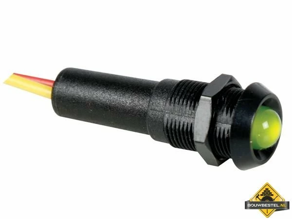 Led Lamp 12V Groen - Zwarte Behuizing 3 Led Lamp 12V Groen - Zwarte Behuizing