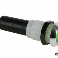 Led Lamp 12V Groen - Chromen Behuizing