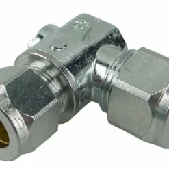 Riko Chroom Mini-kogelkraan Knel Haaks 12x12