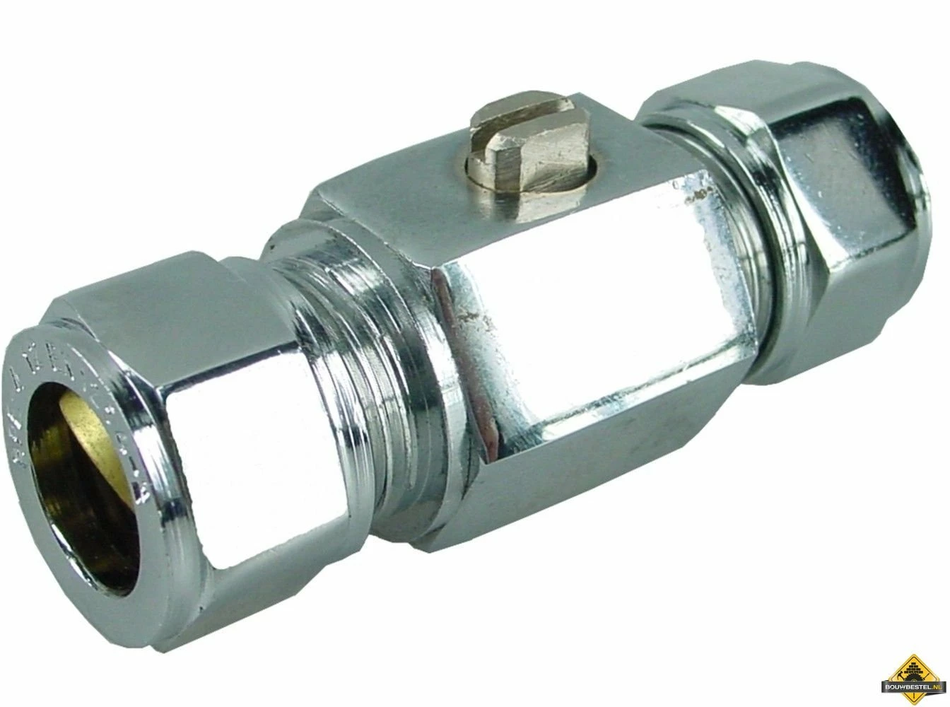 Riko Chroom Mini-kogelkraan Knel Recht 22x22 3 Riko Chroom Mini-kogelkraan Knel Recht 22x22