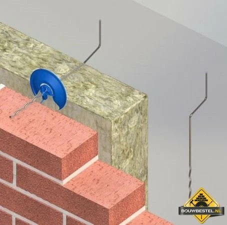 Uni-prefab Spouwanker 245X50X45X4mm RVS 316 (Spouwbereik: 180mm +/- 15) - 50 Stuks 4 Uni-prefab Spouwanker 245X50X45X4mm RVS 316 (Spouwbereik: 180mm +/- 15) - 50 Stuks - Afbeelding 2