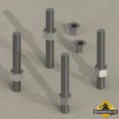 Muurplaatanker M10 400X50mm Verzinkt Draad - 5 Stuks -hulpmiddel Verkoopwinkel 137 1