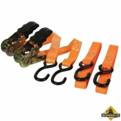 2 Stuks Spanbanden Met Opspanratel - 500 Kg - 25 Mm X 5 M