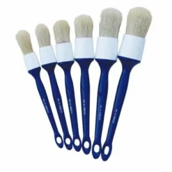 Hoekwitter. Wit Haar. Kunststof Steel. Rond No. 20