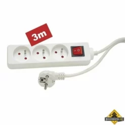 3-voudige Stekkerdoos Met Schakelaar En Lange Kabel - Penaarde