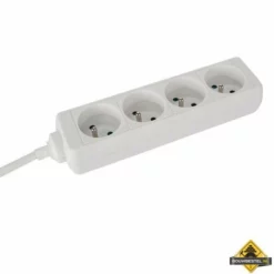 4-voudige Witte Stekkerdoos - 5 M