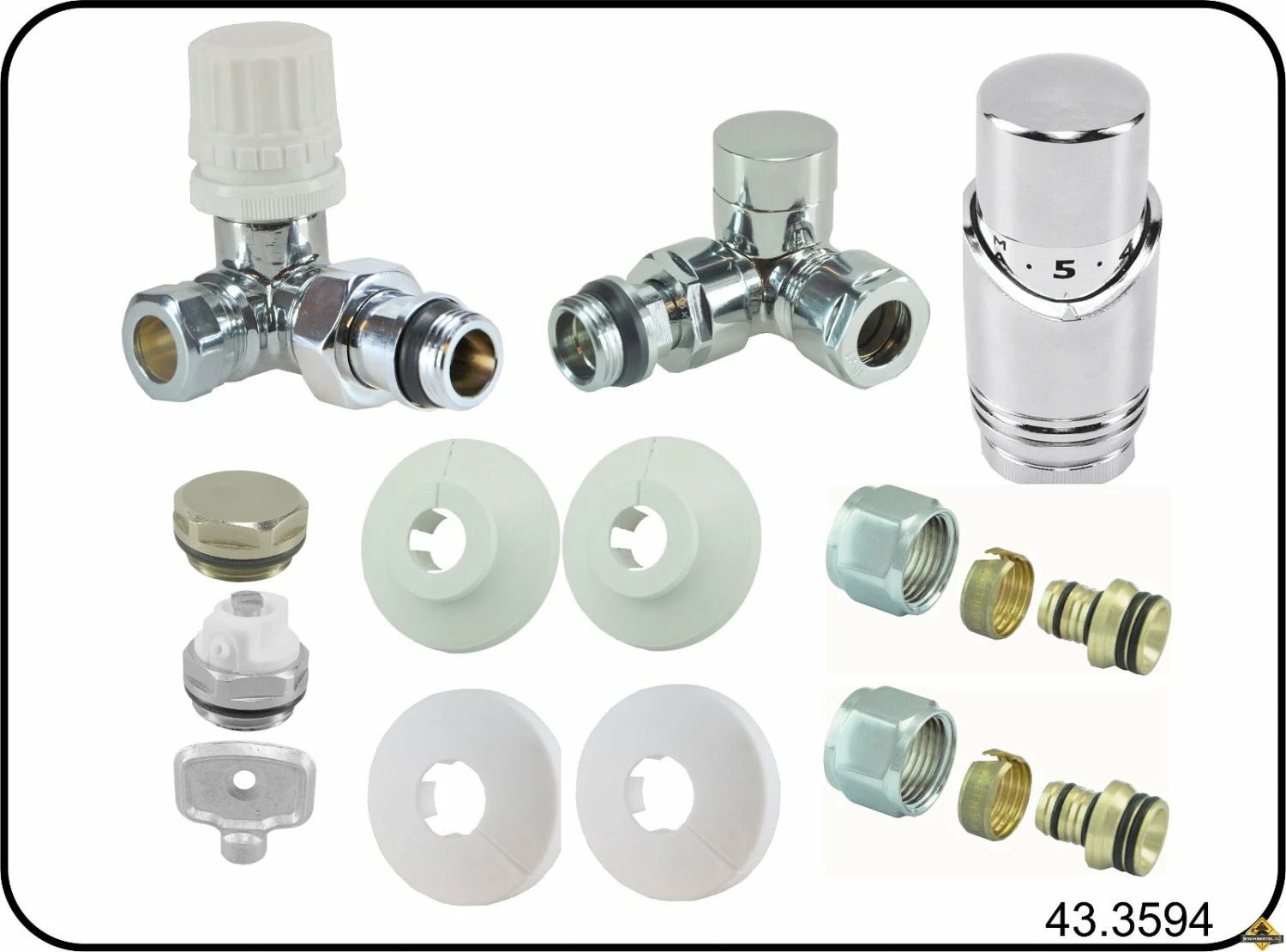Riko Luxe Thermostatische Radiatorkraan Aansluitset Haaks Verkeerd Rechts 3 Riko Luxe Thermostatische Radiatorkraan Aansluitset Haaks Verkeerd Rechts