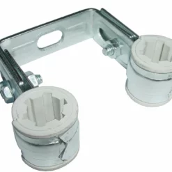 CV-Buis-Beugel Dubbel Verzinkt Met Inlage 15mm