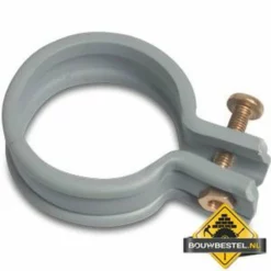 PVC Muurbeugel Grijs 75mm