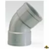 PVC Afvoerbocht 45 Graden Mof/mof Grijs 110mm 2 PVC Afvoerbocht 45 Graden Mof/mof Grijs 110mm -hulpmiddel Verkoopwinkel 62.2191