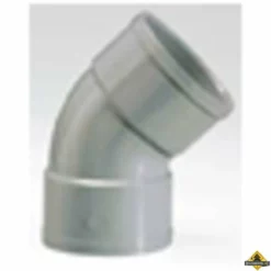 PVC Afvoerbocht 45 Graden Mof/mof Grijs 110mm