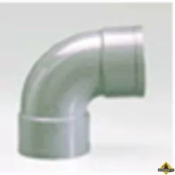 PVC Afvoerbocht 90 Graden Mof/mof Grijs 75mm