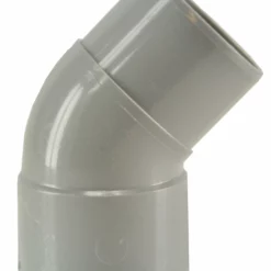 HWA Bocht 45 Graden Grijs Mof/Spie 70mm