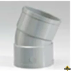 PVC Afvoerbocht 22 Graden Mof/mof 40mm