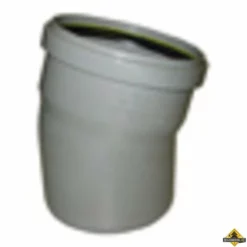 PVC Afvoerbocht 15 Graden Manchet/spie 110mm