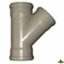 PVC T-stuk 45 Graden 3xmanchet 160mm