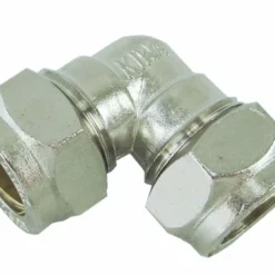 Knie Knelkoppeling 22x22 Vernikkeld