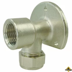 Knelkoppeling Muurplaat 1/2 Binnen X 15 Vernikkeld