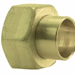 Messing Soldeer 2-delige Rechte Koppeling 1/2 Binnen X 12