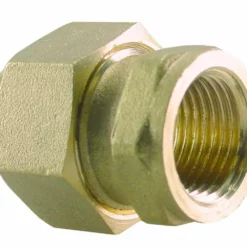 Messing Soldeer 3-delige Rechte Koppeling 3/8 Binnen X 12