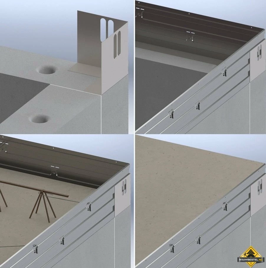 Metalen Randkist 150X2000mm Sendzimir Verzinkt - Per Stuk 4 Metalen Randkist 150X2000mm Sendzimir Verzinkt - Per Stuk - Afbeelding 2