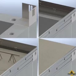 Metalen Randkist 180X2000mm Sendzimir Verzinkt - Per Stuk -hulpmiddel Verkoopwinkel 77 7