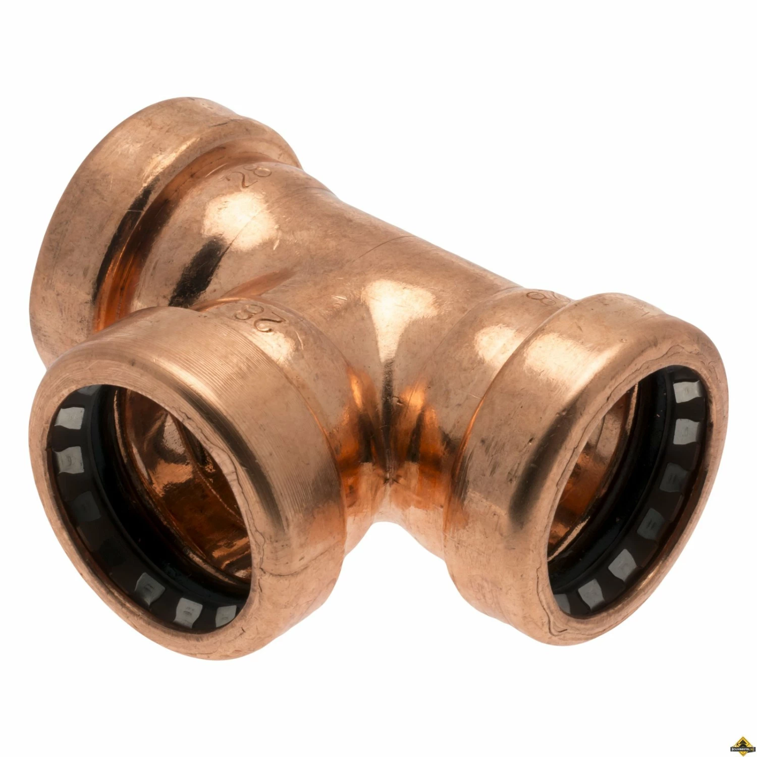 VSH Tectite Push T-Stuk 28x28x28 Koper 3 VSH Tectite Push T-Stuk 28x28x28 Koper