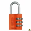 Abus 145/30 Oranje Aluminium Cijfercombinatiehangslot - 30 Mm -hulpmiddel Verkoopwinkel abus 145 30 oranje aluminium cijfercombinatiehangslot 30mm