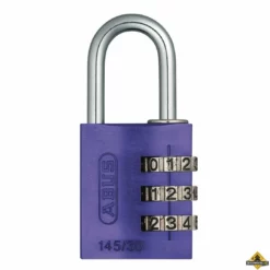 Abus 145/30 Paars Aluminium Cijfercombinatiehangslot - 30 Mm