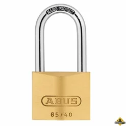 Abus 65/40HB40 Messing Hangslot Met Hoge Beugel Verschillend Sluitend - 40 Mm
