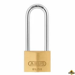 Abus 65/50HB80 Messing Hangslot Met Hoge Beugel Verschillend Sluitend - 50 Mm