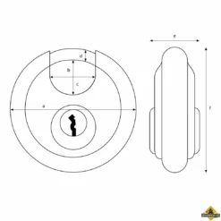 Abus Plus 20/70 RVS Discushangslot Gelijksluitend - 70 Mm -hulpmiddel Verkoopwinkel abus discushangslot maten 21