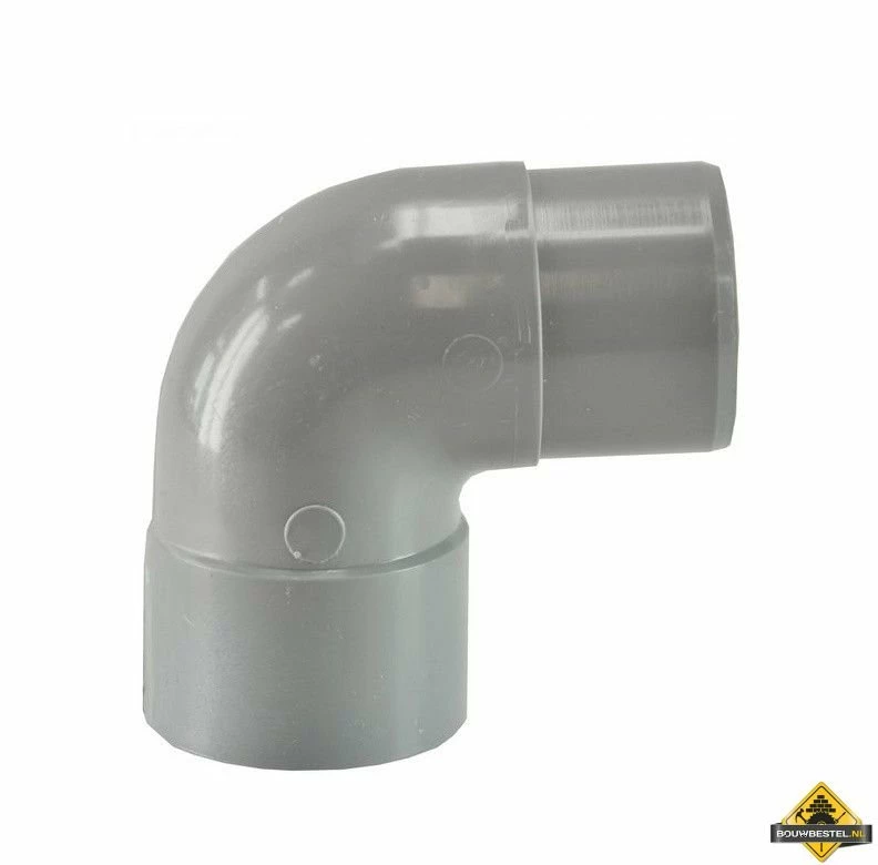 PVC Afvoerbocht 90 Graden Mof/spie Grijs 32mm 3 PVC Afvoerbocht 90 Graden Mof/spie Grijs 32mm