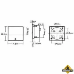Analoge Paneelmeter Voor DC Spanningsmetingen 30 V DC