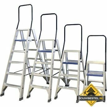 ASC Dubbele Trap 2x11 Treden Met Beugel 3 ASC Dubbele Trap 2x11 Treden Met Beugel