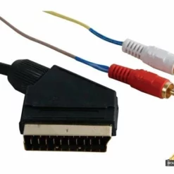 Audio/Video Kabel - Scart Mannelijk Naar 2 X Rca Mannelijk - 3M