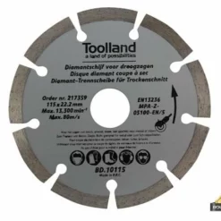 Diamantschijf - 115 Mm - Gesegmenteerd