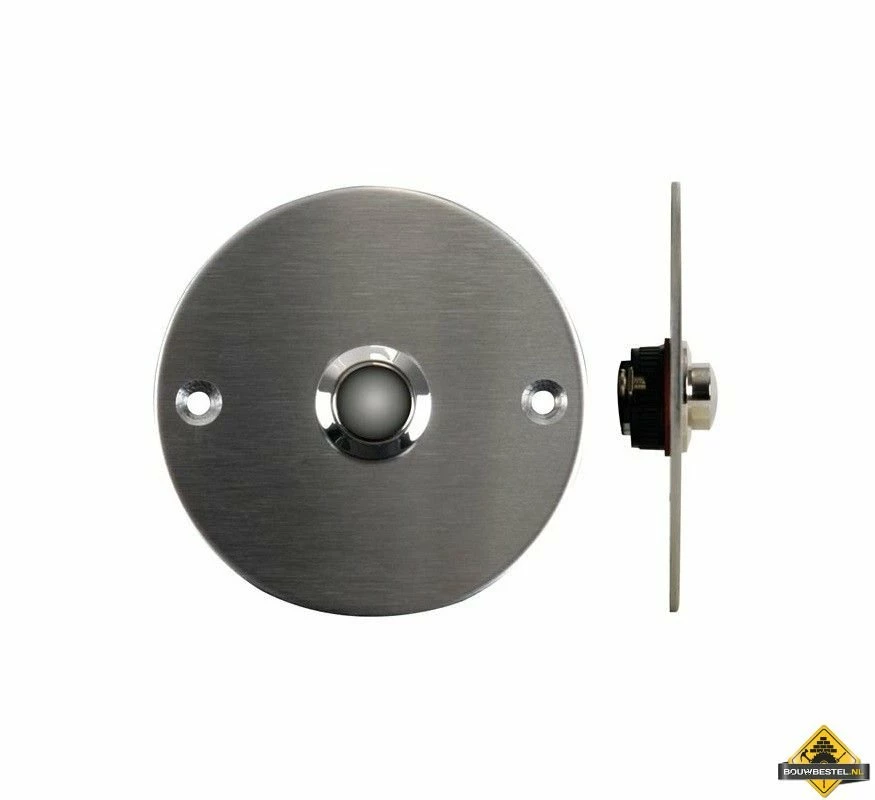 Beldrukknop In Roestvrij Staal - No 3 Beldrukknop In Roestvrij Staal - No